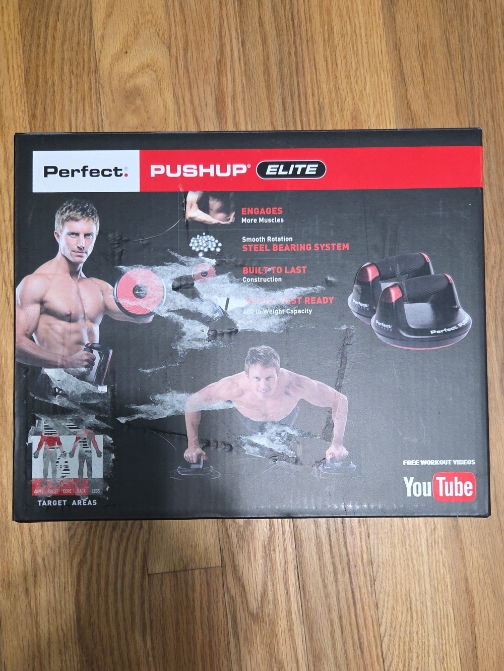 Perfect Pushup Elite - Black and Red - Picture 3 of 4